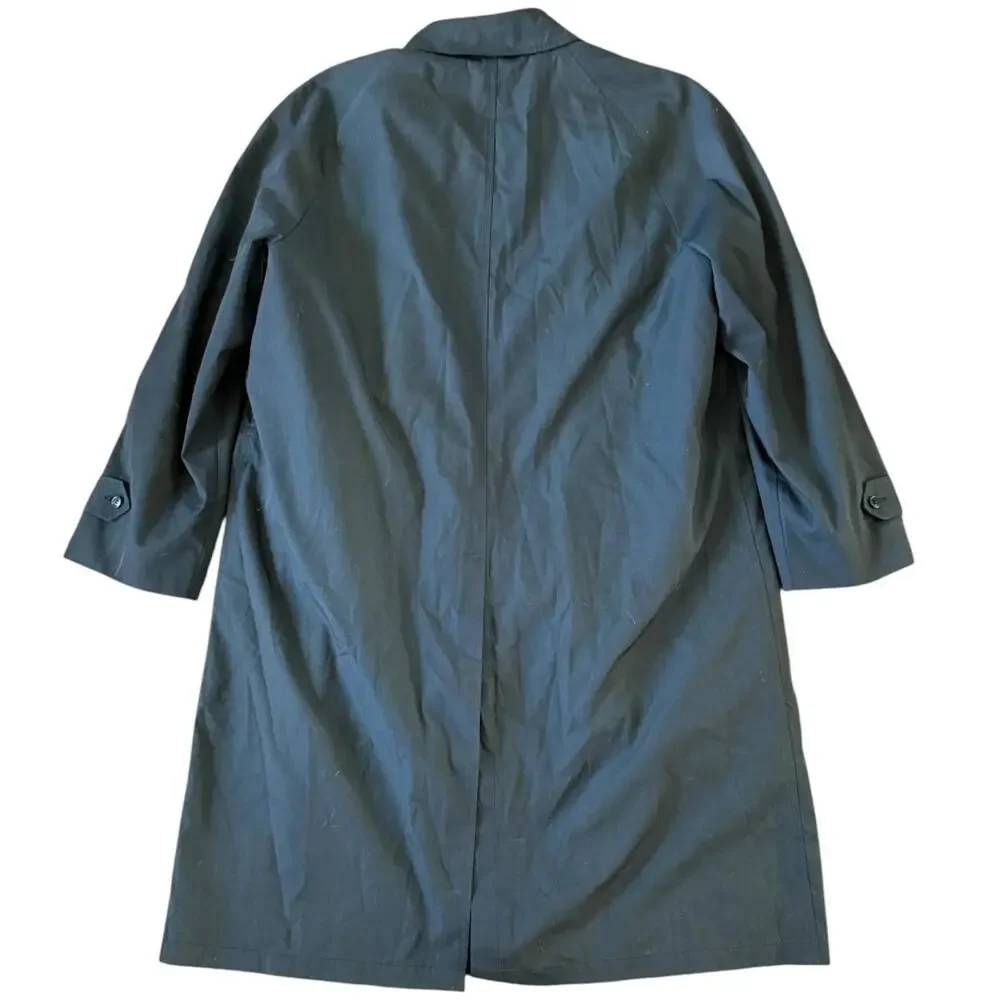 Vintage London Fog Wamsutta Black Trench Coat 46R – Removable Faux Fur USA - Picture 6 of 8